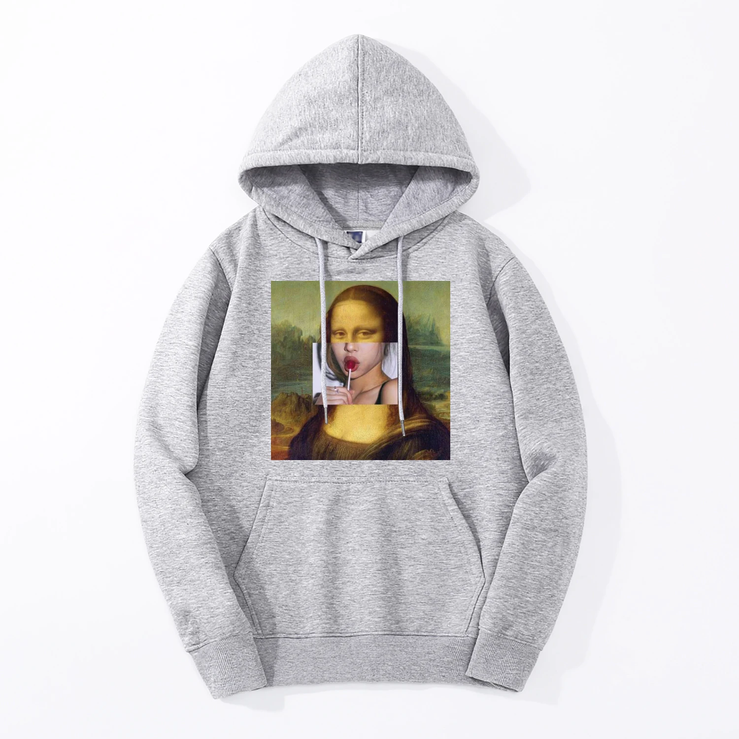 Mona Lisa толстовка мужская Billie Eilish осень зима мужская толстовка флисовая спортивная одежда свободный крой хип хоп толстовки