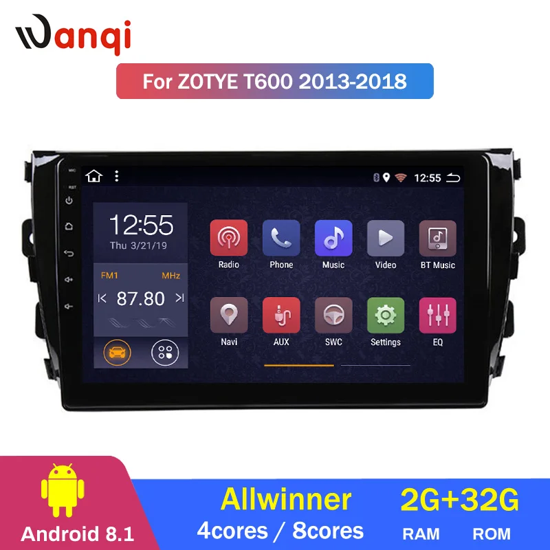 2G RAM 32G ROM Android Car DVD GPS Multimedia Player For Zotye T600 2014 2015 2016 2017 car dvd Navigation | Автомобили и