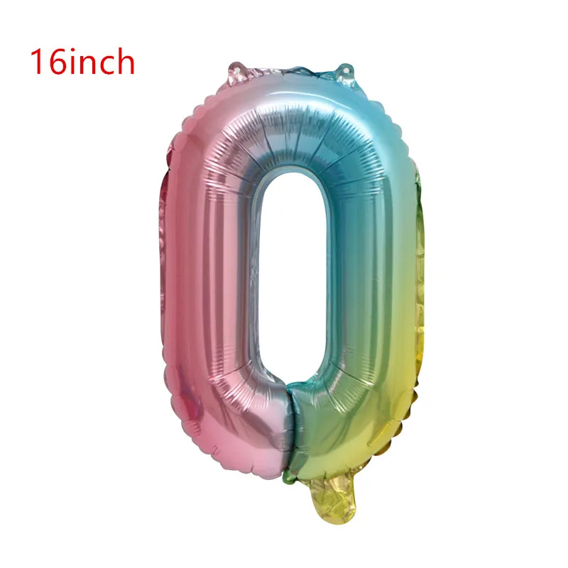 16inch 0 1 шт. 22 дюйма градиентный цвет 4D диско Гелиевый шар День рождения Свадебная вечеринка украшение воздушный шар фото реквизит Беби Шауэр Детский игрушки - Цвет: 16inch 0