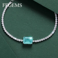 ffgems paraiba tourmaline emerald gemstone diamonds bangle charm tennis bracelets silver gold color fine jewelry wholesale box