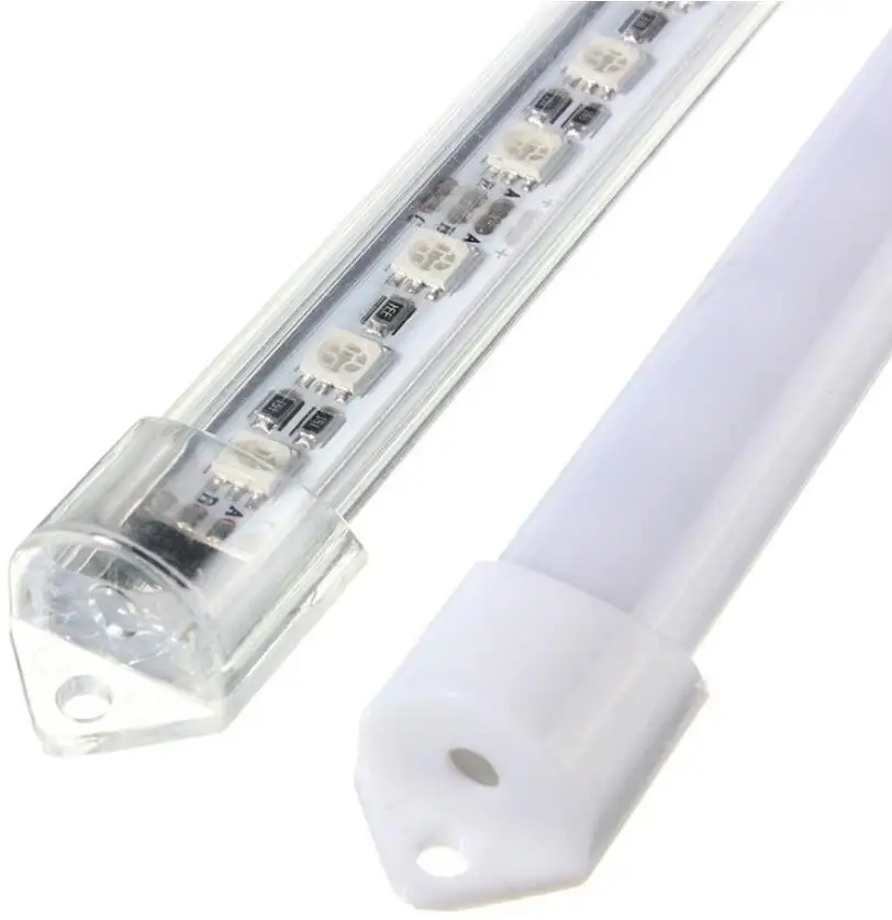 5050 SMD светодиодный Жесткий полосы 36 светодиодный S RGB 12V DC 50 см/шт. с 4-контактным белым разъемом светодиодный бар свет под освещением шкафа
