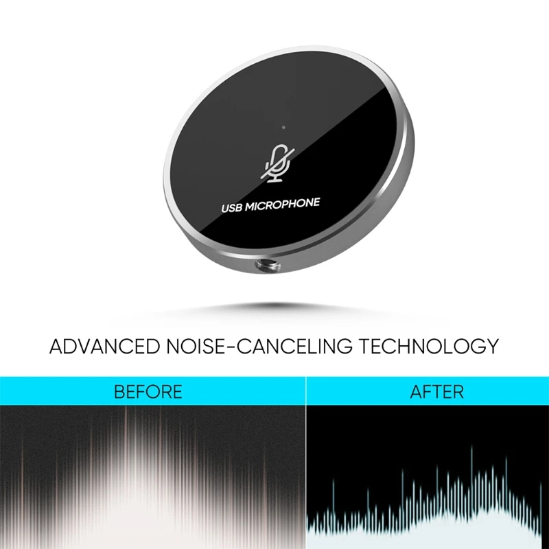 Бесплатная доставка микрофон для конференций USB Omni-direction кнопки с сенсорным