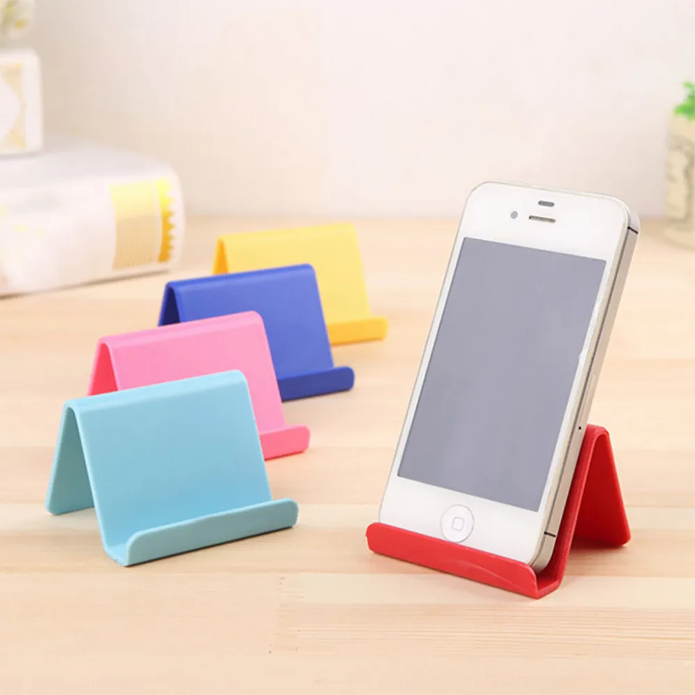 

New Fashion Mobile Phone Holder Candy Mini Portable Fixed Holder Home Supplies Random Color Plastic Organizer Dropshipping