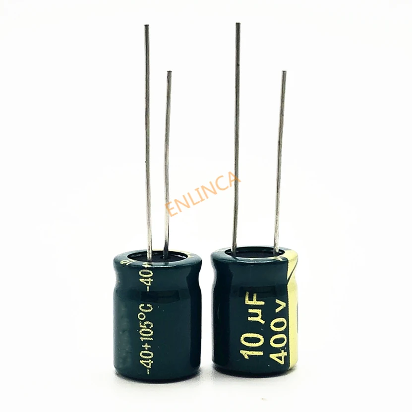 

12pcs/lot 400V 10uf high frequency low impedance 20% RADIAL aluminum electrolytic capacitor 10000NF 20%