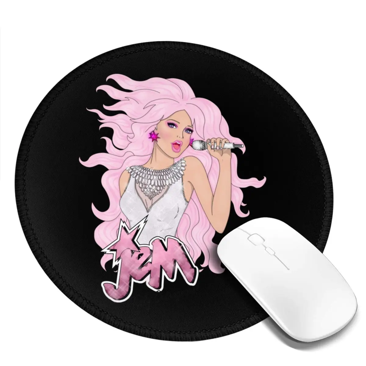 

Jem Mouse Pad Diamond Jem Office Rubber Mousepad Vintage Anti-Slip Cheap Print Mouse Mat