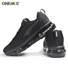 ONEMIX мужские спортивная обувь для мужчин с воздушной подушкой, красивые спортивные кроссовки, черные спортивные Дизайнерские кроссовки для бега