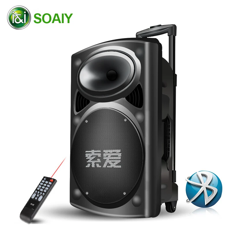 SOAIY T19 300 Вт открытый Bluetooth динамик беспроводной микрофон вытяжной стержень