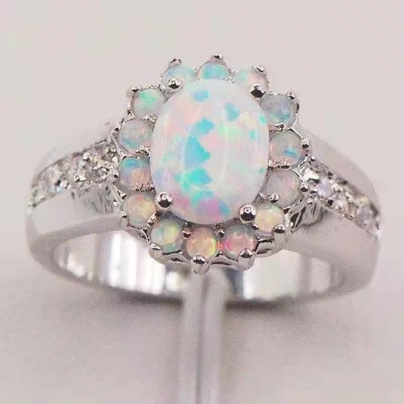 

Finger fire Fashion flower Aobao sunflower diamond ring wedding anniversary gift
