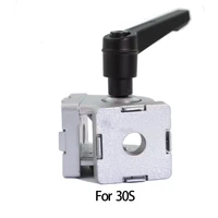 1pcs die cast zinc alloy flexible pivot joint connector with handle corner hinge for aluminum extrusion profile 30 series