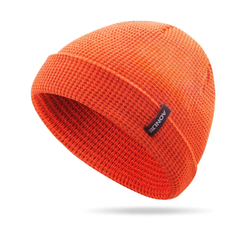 M27S Orange AONIJIE зимняя ветрозащитная Толстая теплая шапка для бега, зимние вязаные шапки, шапка для сноубординга, лыжного бега, шапка для спорта на открытом воздухе - Цвет: M27S Orange