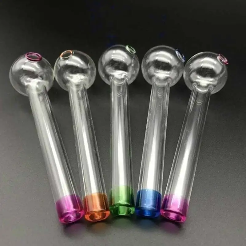 6 шт. портативная стеклянная трубка ручной работы масляная горелка Мини трубки