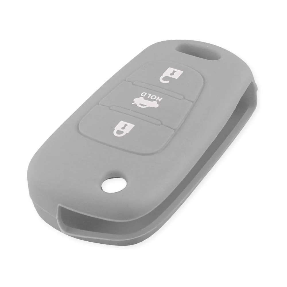 KEYYOU силиконовый чехол с 3 кнопками для hyundai i20 i30 i35 iX20 iX35 ix30 Solaris Verna для KIA K2 K5 Sportage Sorento