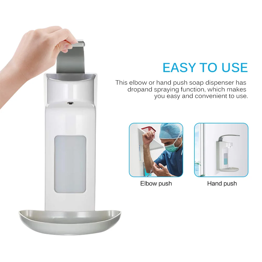 Настенная Ручная стирка дезинфекционный диспенсер локоть Пресс дезинфекции