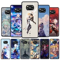 Genshin Impact Phone Case For Xiaomi Poco NFC Pro Redmi Note Pro TPU Black Soft Cover Housing