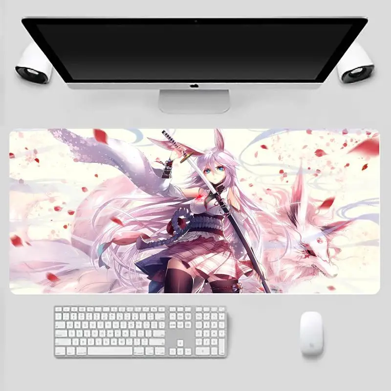 

Anime pink girl Sakura Honkai impact 3 Mousepad Desk Table Protect Game Office Work Mouse Mat pad X XL Non-slip Laptop Cushion