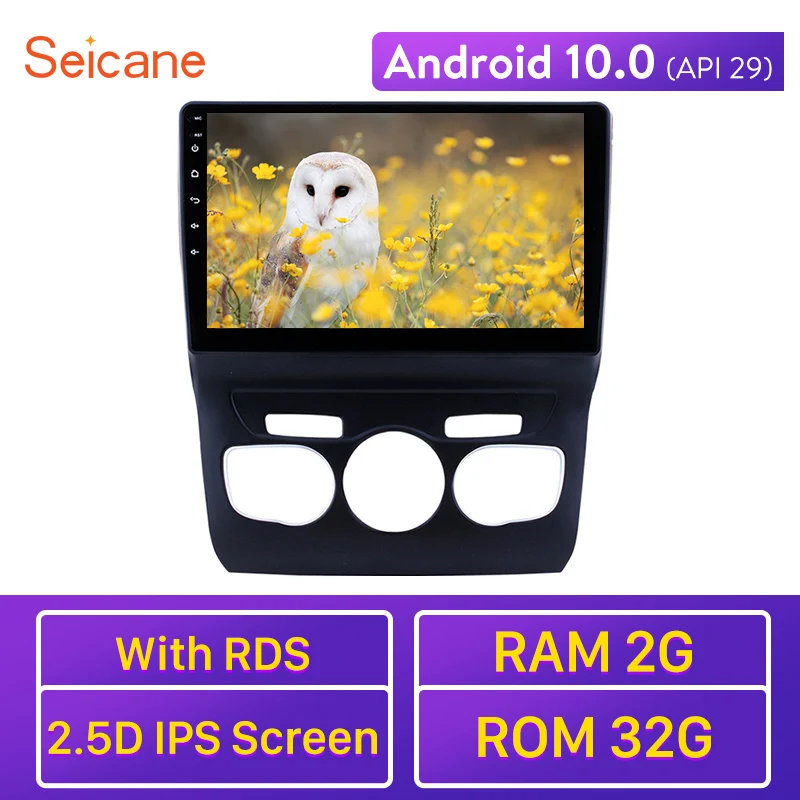 Seicane 10 1 дюймов Android 0 GPS Navi авто радио плеер для 2013 2014 2015 2016 Citroen C4 рулевое колесо