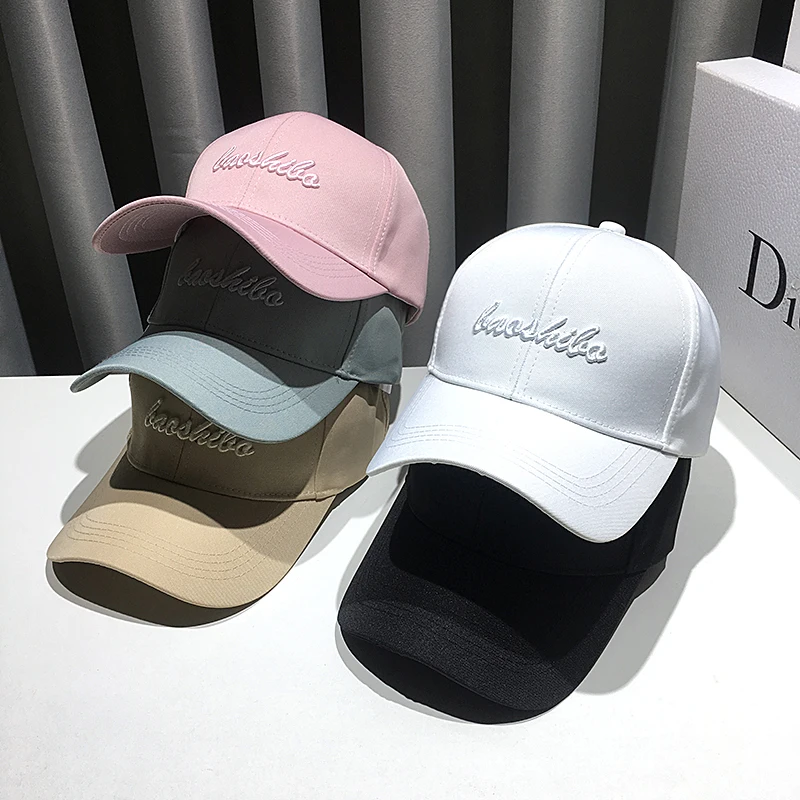 

Cap female British fashion joker sunshade hat Korean version summer street embroidered baseball cap sun visors for women