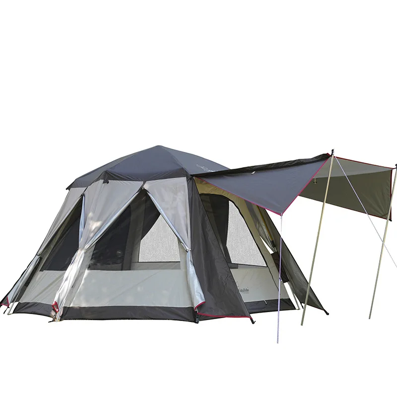 

Vidalido 3-5 People Automatic Tent Pergola Hexagon Family Camping Outdoor Fishing Leisure Quickly Open Travel Tent
