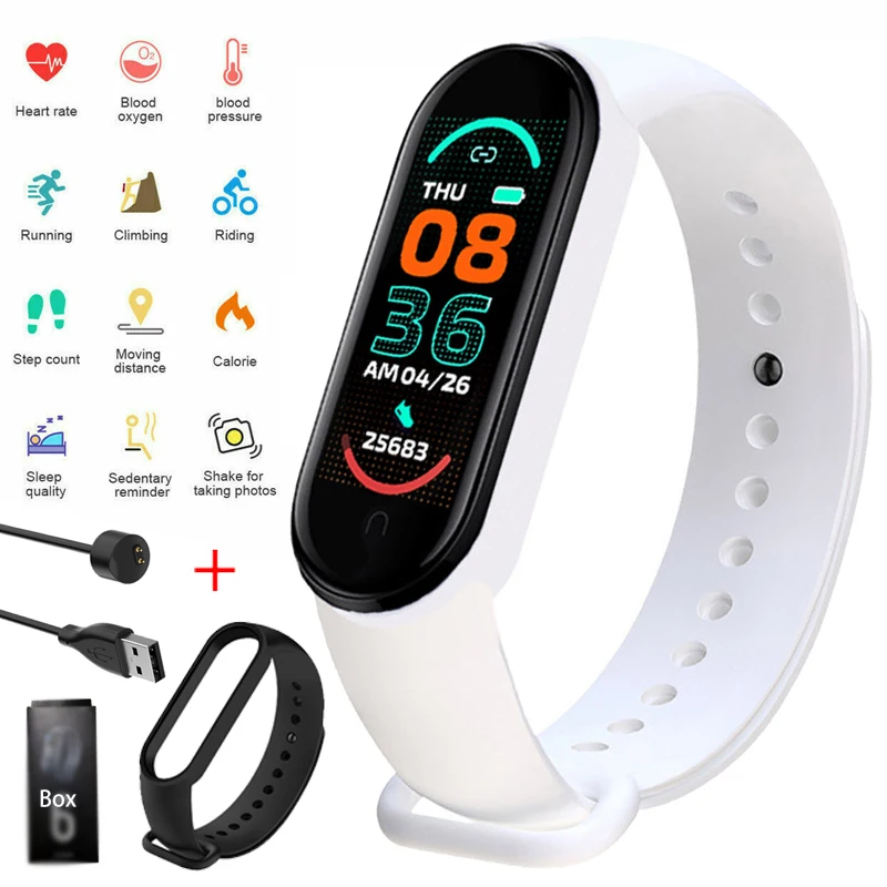 Fitness Smart Watch Color Screen Sports Bracelet Health Blood Pressure Sleep Monitoring Casual Digital Wristwatch for Men Women |