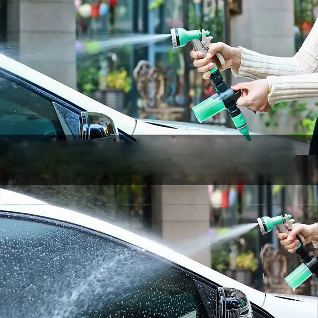 Новый настольный шланг для полива с насадкой спрея и креплением для сада "Высокое давление" для мойки автомобиля #F5.