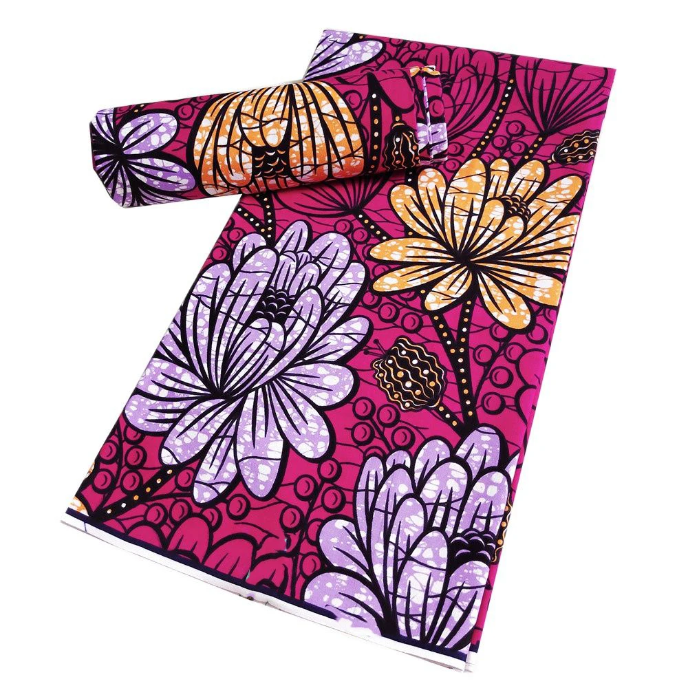 

African 100% Cotton Original Real Wax Ankara Fabric 2021 African Print Fabric For Wedding Dress Tissue African Fabric Wax Fabric