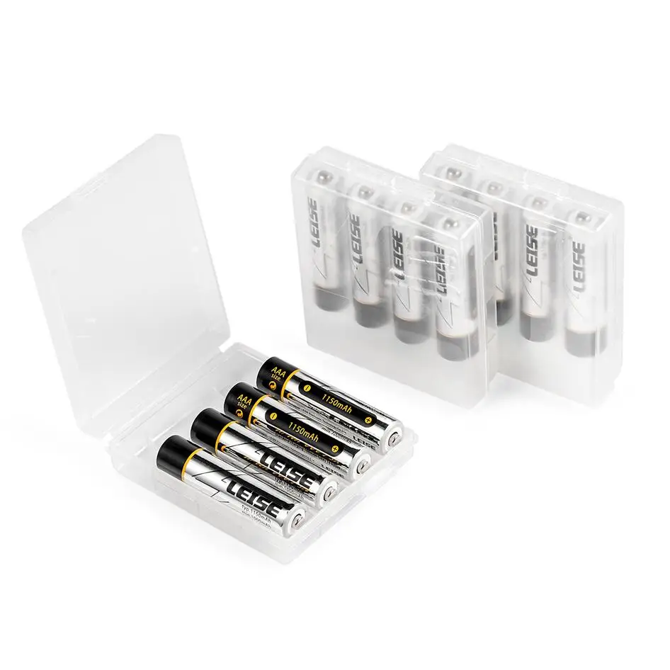 12pcs 1150mah Leise 12 шт. AAA 1150 мАч никель-металл-гидридного Перезаряжаемые Батарея 1,2 v батареи с Батарея чехол как «подарок» или с бесплатной доставкой для RC игрушки часы - Цвет: 12pcs 1150mah