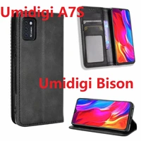 2021 wallet leather for umidigi a7s case magnetic book stand flip card protective umidigi bison cover