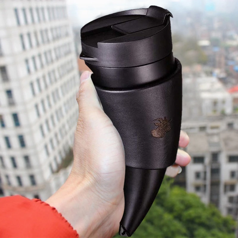 Горячая XD-230ml чашка козий Рог кофейная кружка из нержавеющей стали вкладыш