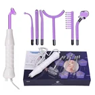 Устройство для электротерапии и ухода за кожей, Высокочастотный электрод, 7 в 1, точечный очиститель лица