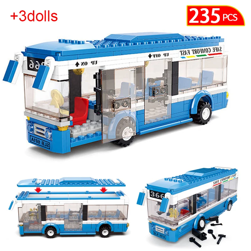 

235 шт., Детский конструктор «городской автобус»