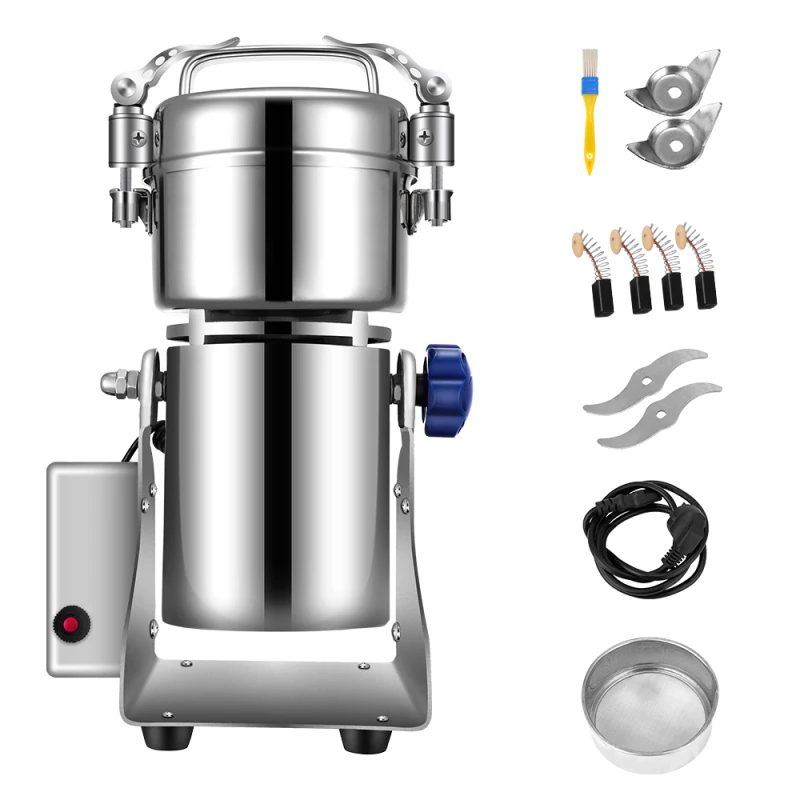 

1500W Medicine Powder Crusher Mill Medicine Flour Grinding Machine Food Grinder Spices Grains Coffee Beran Grinder