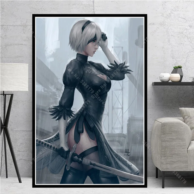 NT75 японский аниме подарок NieR Automata комический постер с принтом картина маслом