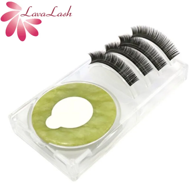 

2 in 1 Acrylic False Eyelashes Stand Pad Eyelash extension Glue Pad Tray Lashes Grafting Assistor Station Essential Tools