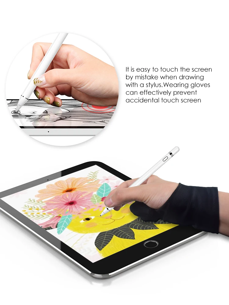 RETROMAX рисунок/живопись планшет перчатки для пальцев для iPad противообрастающие/сенсорный экран планшета перчатки для пальцев как для правой, так и для левой руки