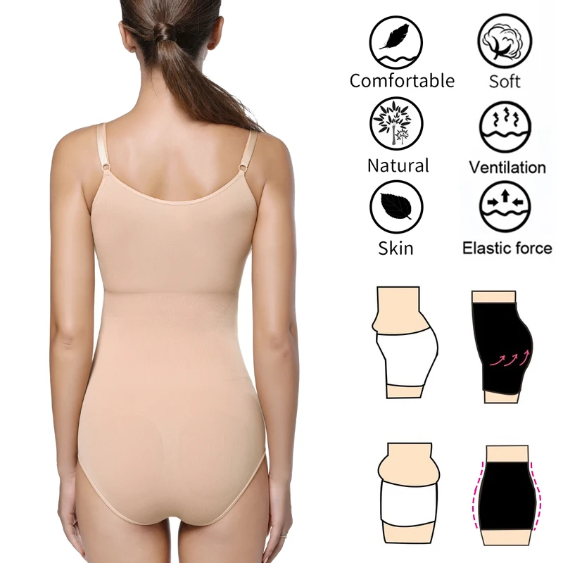 Shapewear Tummy Control Seamless Bodysuit Waist Trainer for Women