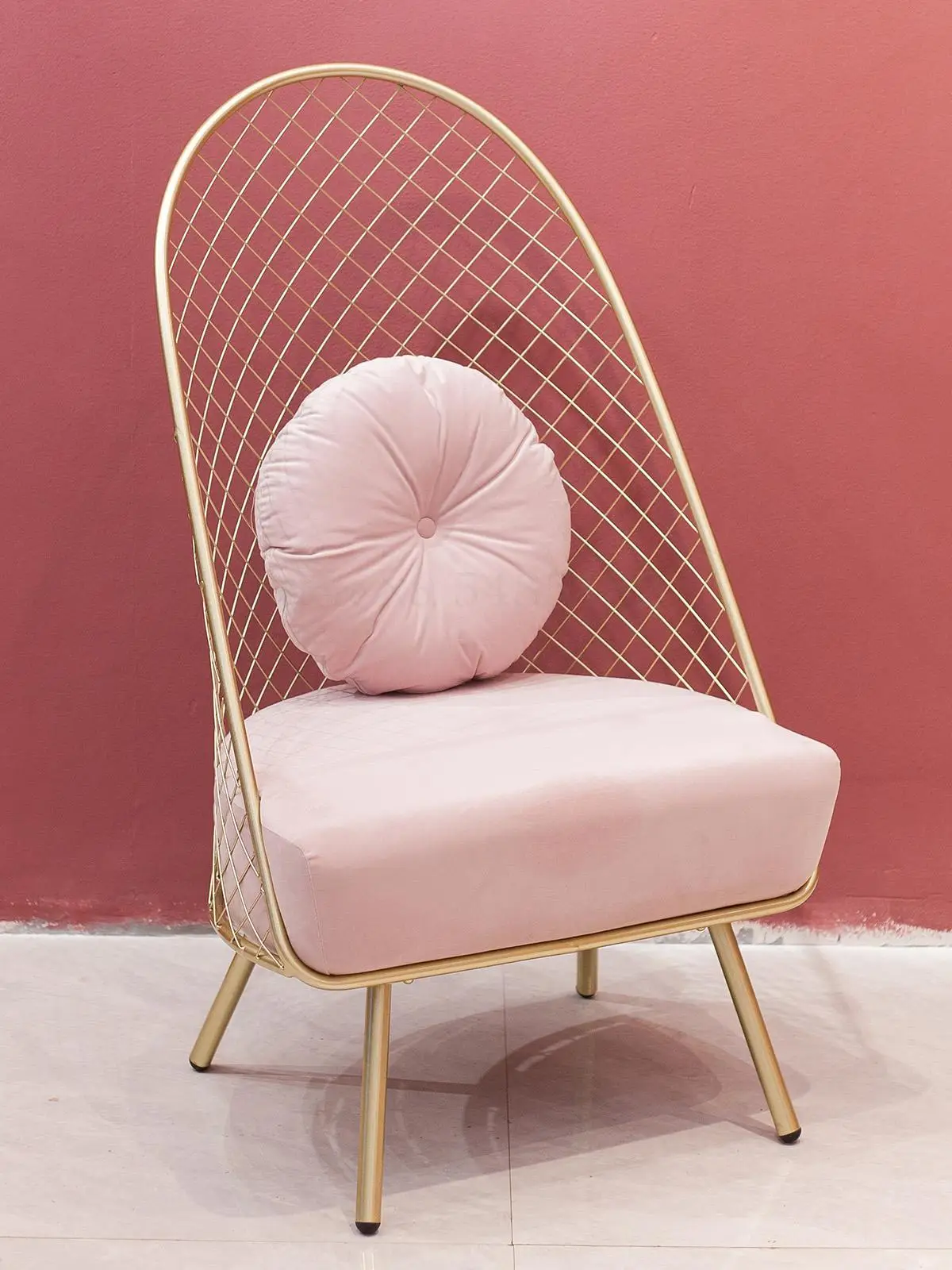 Роскошный светлый сетчатый красный скандинавский ленивый диван Tieyi Ins кресло для