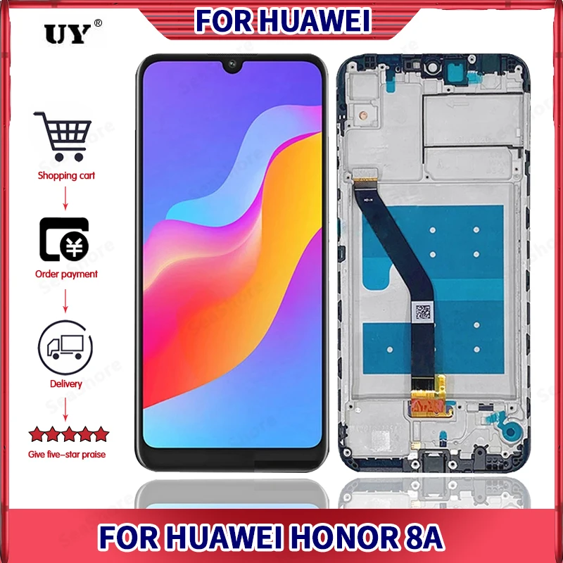 Pantalla t&aacute;ctil para Huawei Honor 8A, LCD Original, piezas de repuesto, Y6 2019-0