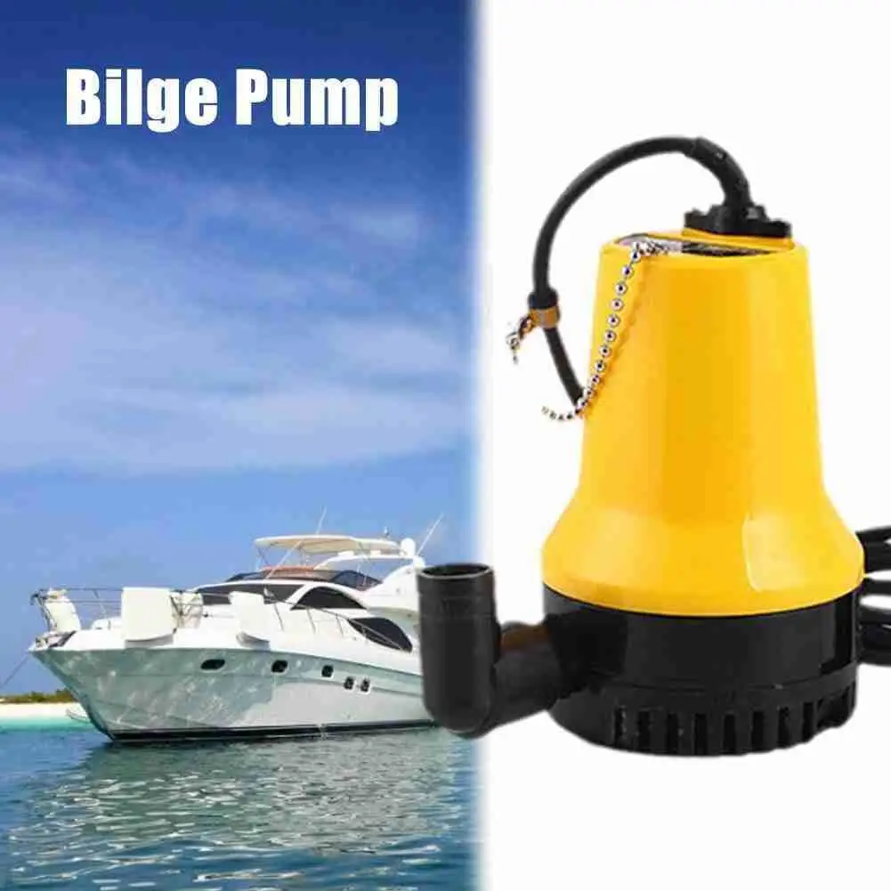 

DC 12V Submersible Water Pump 1620GPH 6000L/H Clean Pump Pond Clear Automatic Pool Boat Kit Bilge Water Dirty Marine Flood S5S4