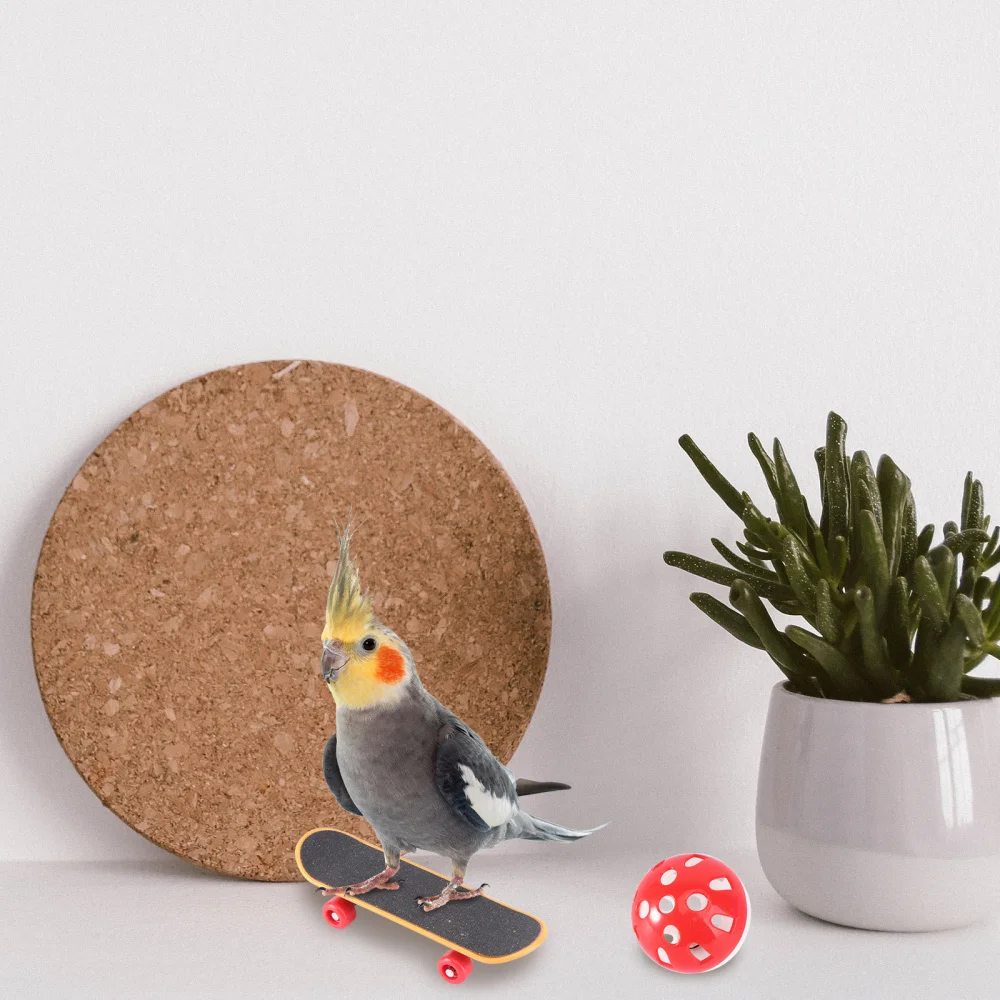 

1 Set/9PCS Parrot Chew Puzzle Blocks Skateboard Kit (Random Shape Color)