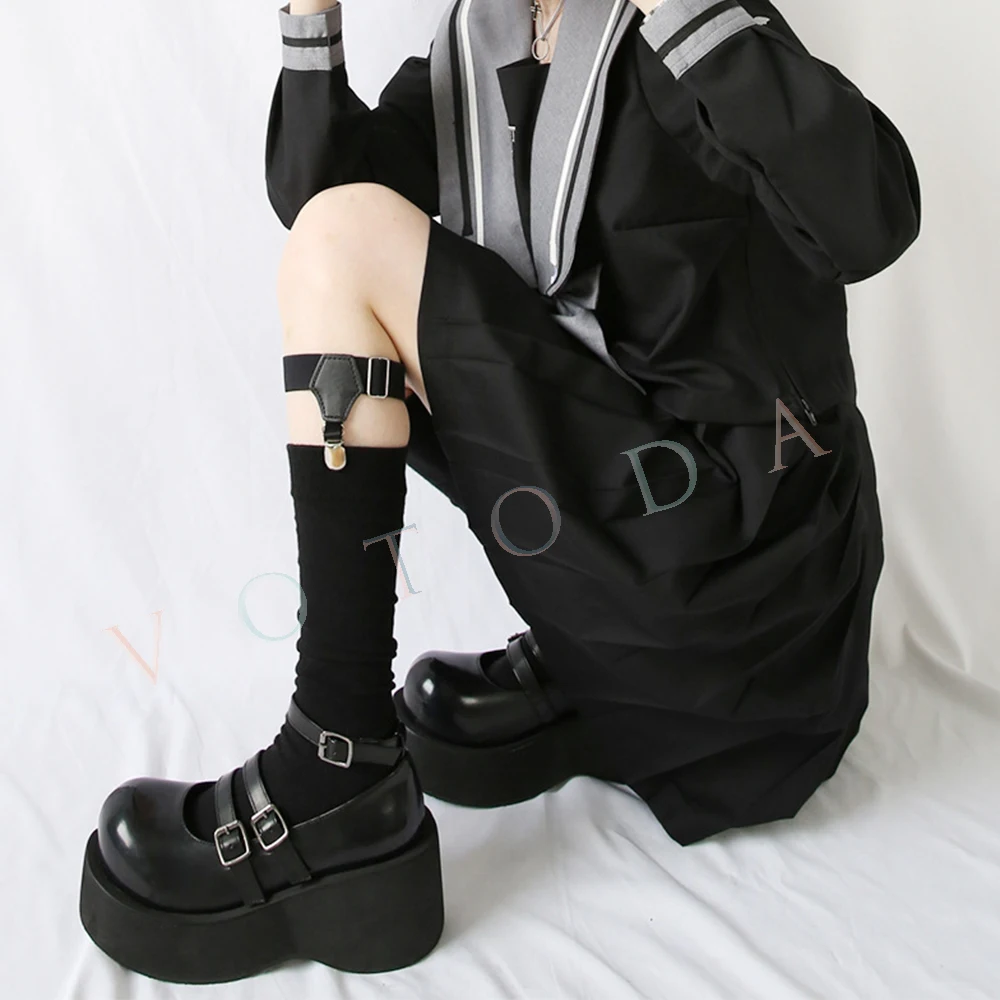 Брендовые женские туфли в стиле &quotЛолита&quot женская обувь на платформе кожаные