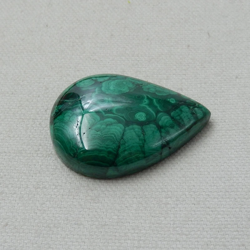 Оптовая продажа 1 шт. кабошон из Малахита в форме капли воды модные ювелирные