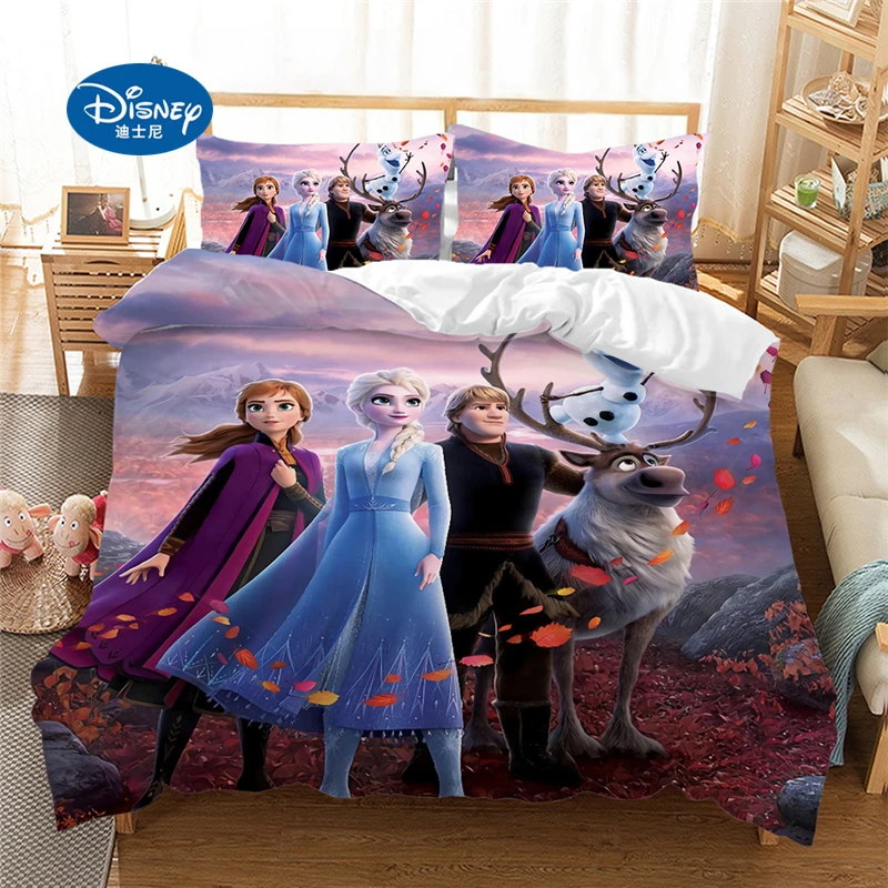 Disney Frozen/Детский Комплект постельного белья Анна и королева Эльза для девочек