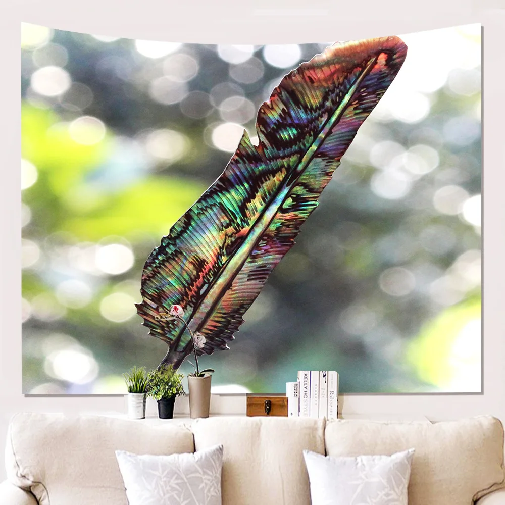 Zeegle Colourful Tapestry Beach Towel Wall Hanging Art Carpet Office Decor Psychedelic Decorative Tapestries | Дом и сад
