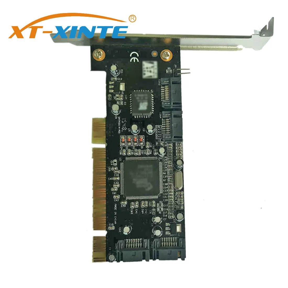 Плата расширения XT-XINTE PCI адаптер с 4 портами SATA 1 5 Гбит/с для чипсета Sil 3114 плата