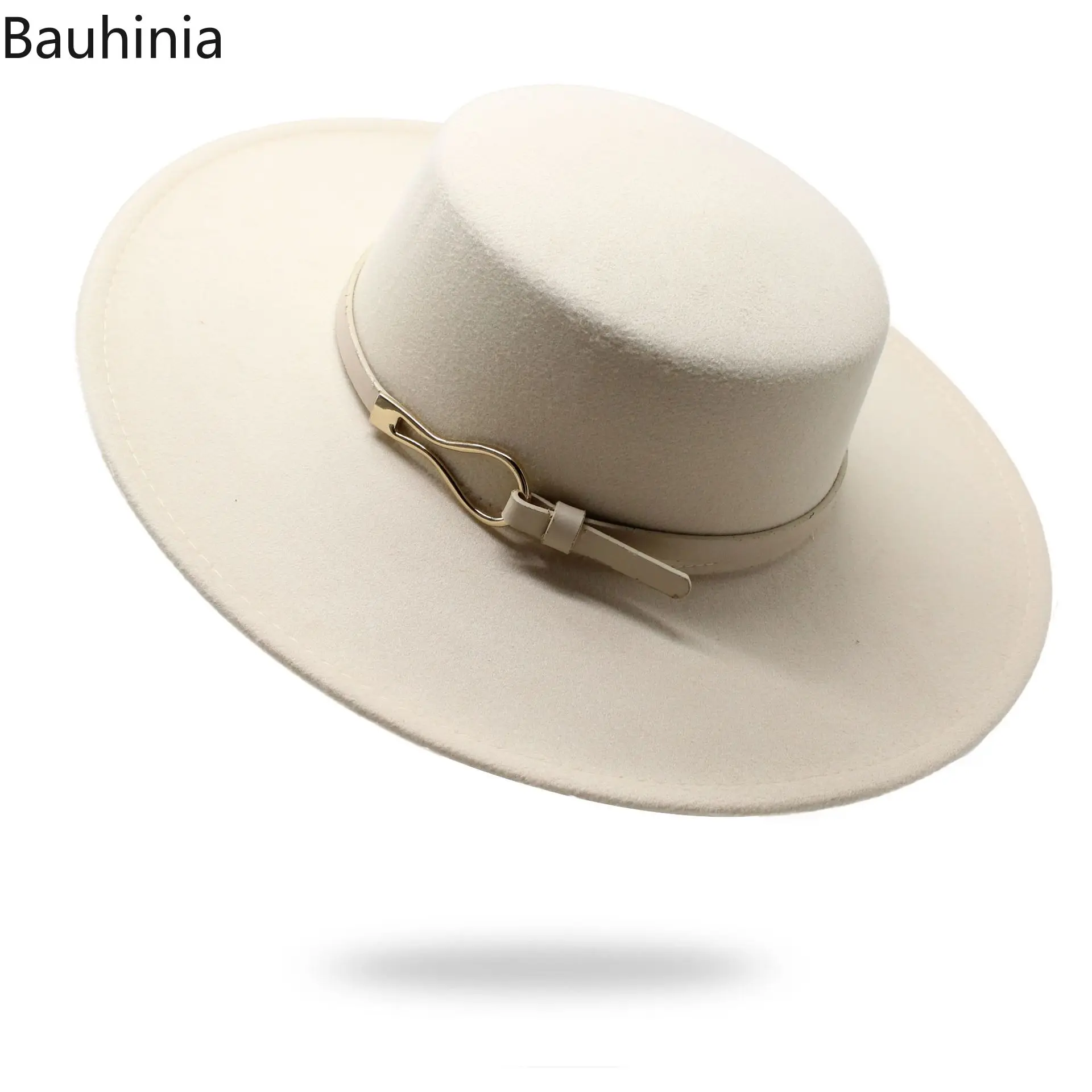 Bauhiniua шерстяные войлочные шляпы-федоры Jazz Cap 2022 зимняя теплая Женская 10 см широкие