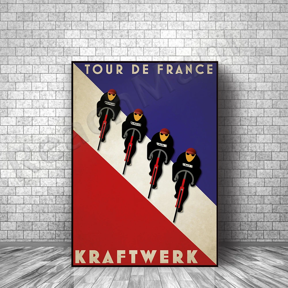 

Bicycle Art Deco Kraftwerk Style Art Prints Decorative Canvas Poster