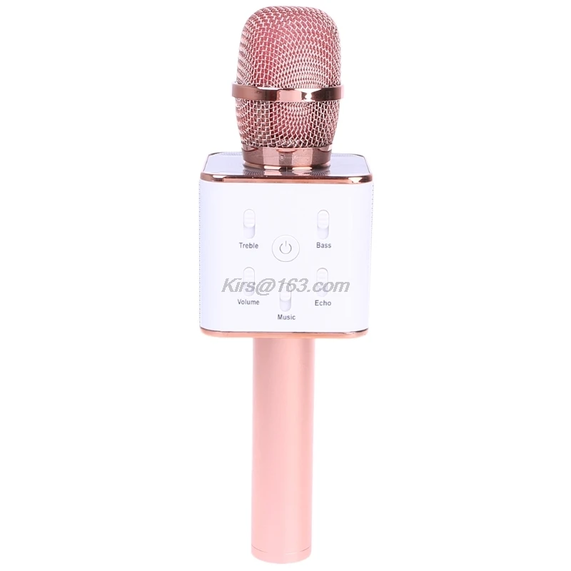 Беспроводной микрофон для караоке Bluetooth динамик трек объемный звук голос Q7 |