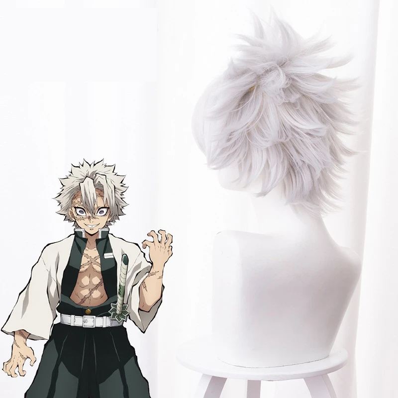 Demon Slayer: Kimetsu no Yaiba Kamado Tanjirou косплей парик Kamado Nezuko для женщин и мужчин пушистые завитые волосы парики вечерние реквизит для Хэллоуина