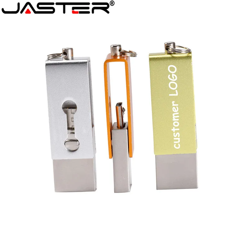 Металлический OTG флеш накопитель JASTER диск USB 2 0 64 ГБ 16 высокоскоростной 32 4 Гб с