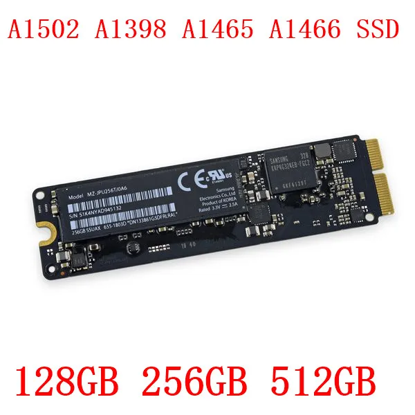 Оригинальный 128 ГБ 256 512 SSD для 2013 2015 Apple Macbook Air Pro Retina A1502 A1398 A1465 A1466 Твердотельный